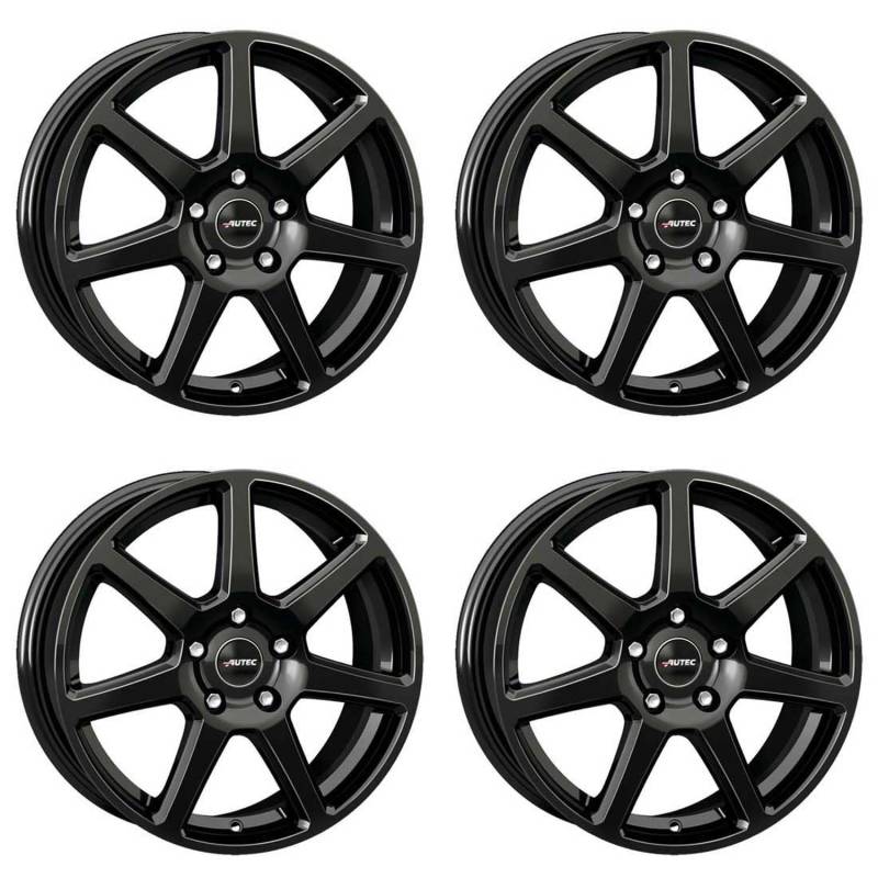 4x AUTEC Felgen Alufelgen TALLIN ECE 6.5x16 ET43 5x112 Schwarz kompatibel mit CUPRA Leon von AUTEC