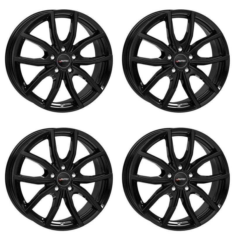 4x AUTEC Felgen Alufelgen VIDRA 6.0x15 ET40 5x114,3 Schwarz kompatibel mit Nissan Townstar von AUTEC