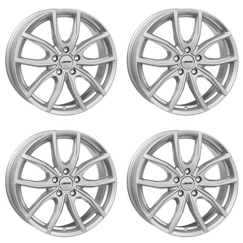 4x AUTEC Felgen Alufelgen VIDRON 6.0x15 ET38 5x100 Brillantsilber kompatibel mit Audi A1 von AUTEC