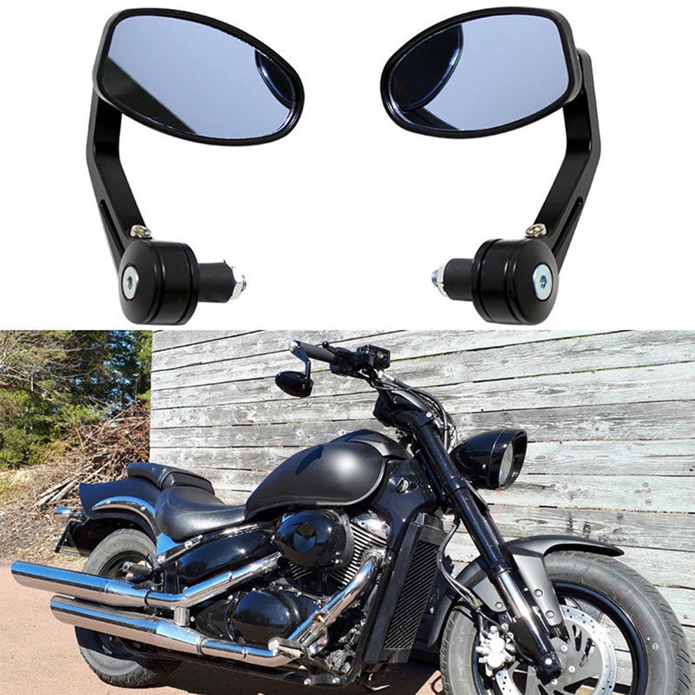Ein Paar Motorrad Spiegel Lenkerendenspiegel Lenkerspiegel Rückspiegel 7/8 22mm von Krtopo