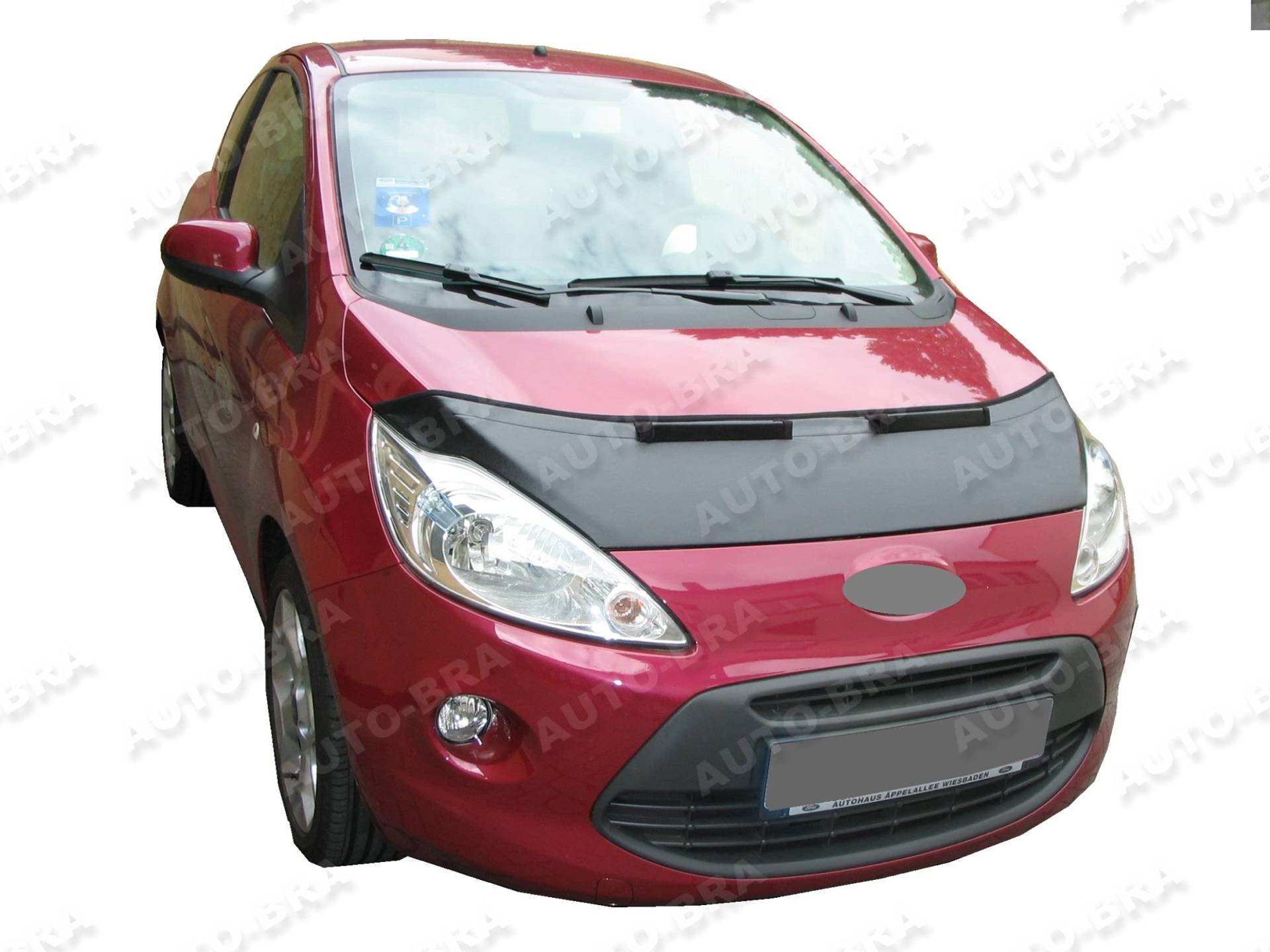 AB-00065 Auto-Bra kompatibel mit Ford KA Bj. ab 2009 Haubenbra Steinschlagschutz Tuning Bonnet Bra von AUTO-BRA