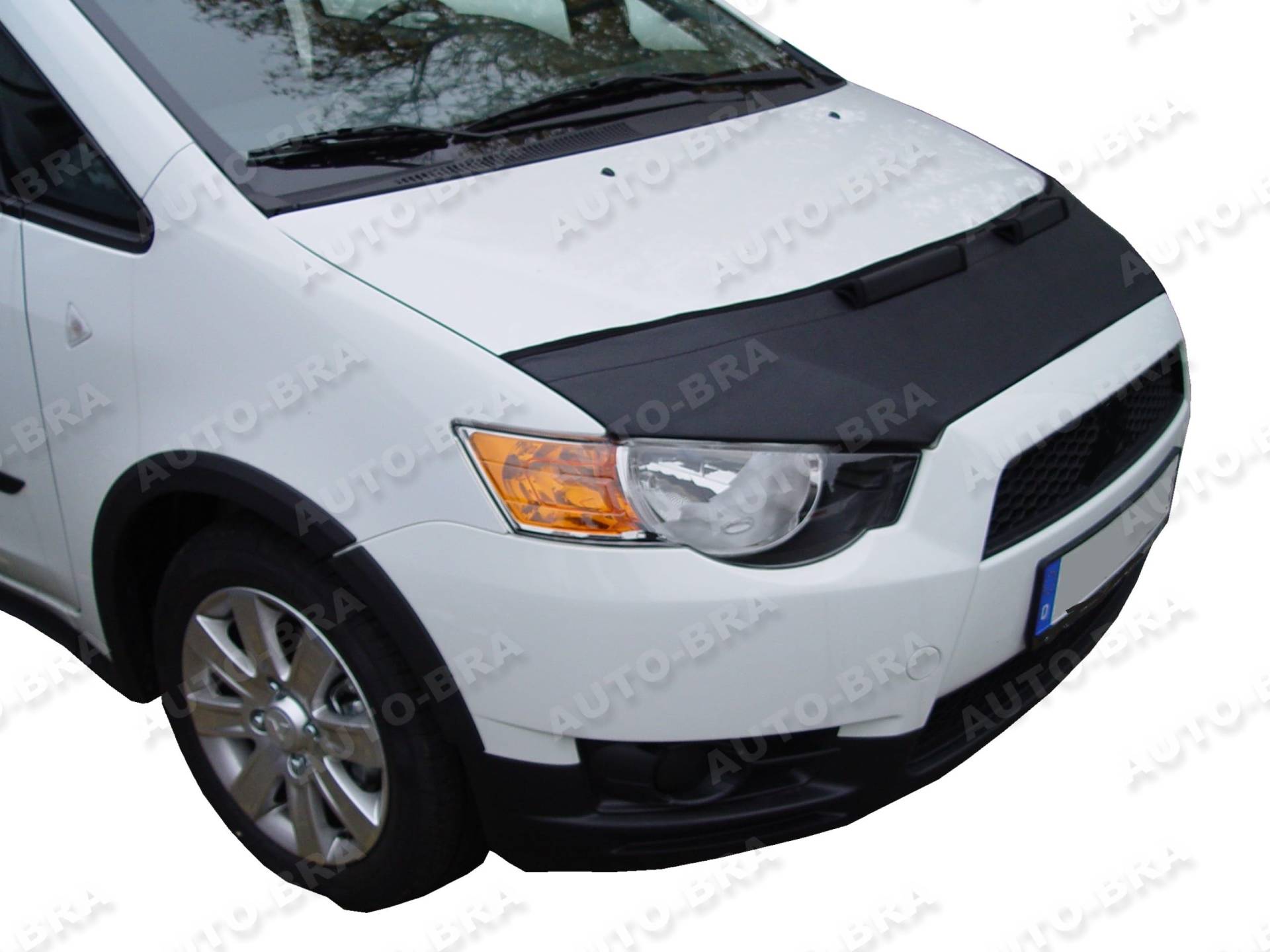 AB-00121 AUTO-BRA kompatibel mit Mitsubishi Colt Bj. ab 2009 Haubenbra Steinschlagschutz Tuning Bonnet Bra von AUTO-BRA