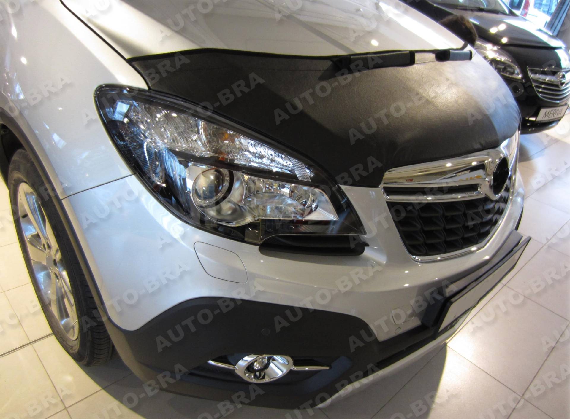 AB-00266 Auto Bra kompatibel mit Opel MOKKA Bj. 2012-2016 Haubenbra Steinschlagschutz Tuning Bonnet Bra Auto-Bra von AUTO-BRA