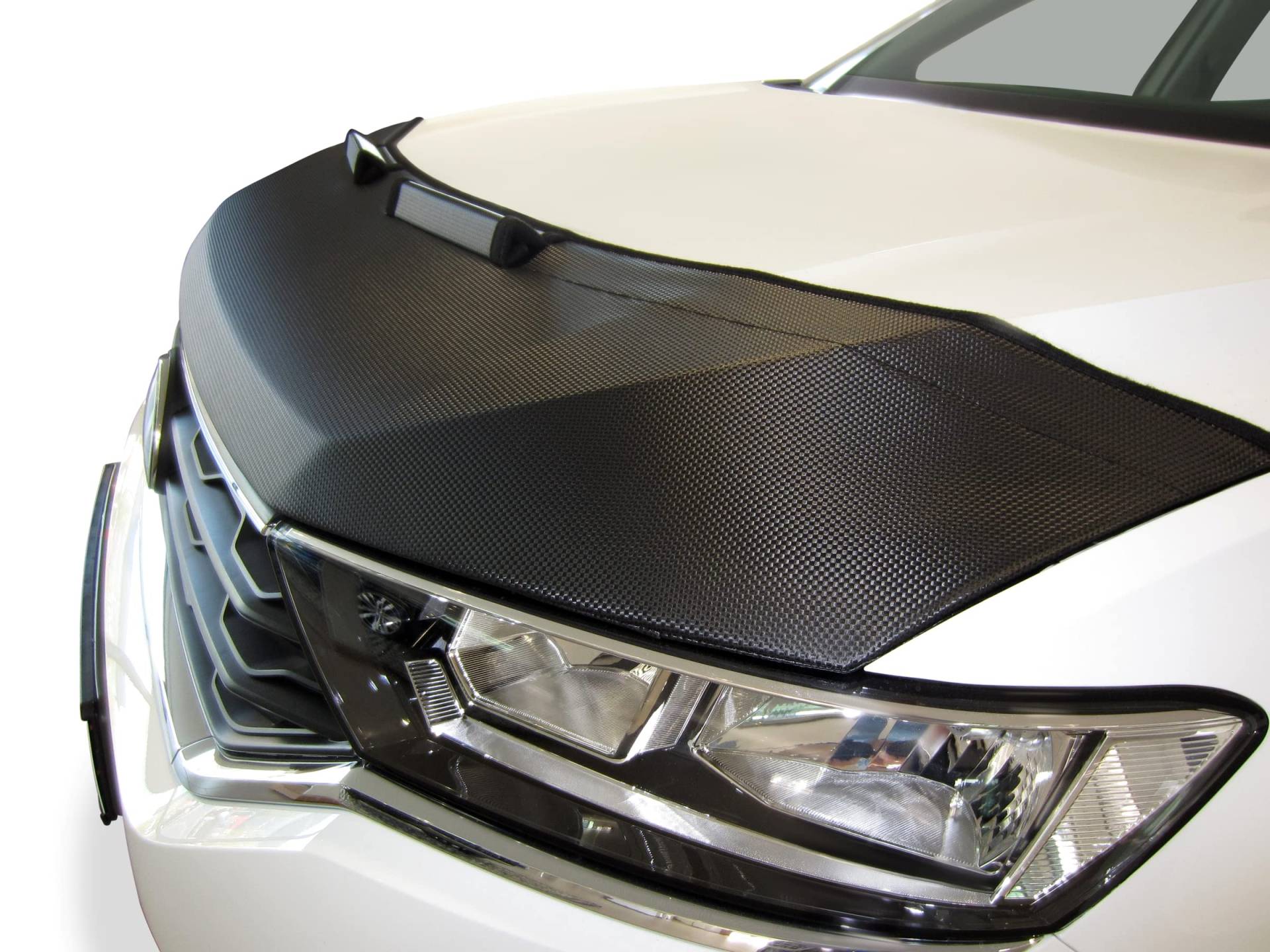 AB-00844 Carbon Optik Auto Bra kompatibel mit VW Volkswagen Tiguan ab 2024 Haubenbra Steinschlagschutz Tuning Bonnet Bra von AUTO-BRA