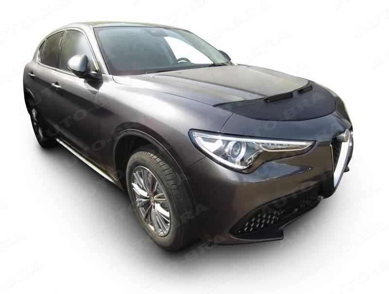 AB3-00491 Auto Bra kompatibel mit ALFA ROMEO Stelvio Bj. ab 2017 Haubenbra Steinschlagschutz Tuning Bonnet Bra von AUTO-BRA