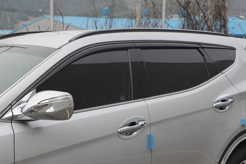 AUTO CLOVER Windabweiser Set für Hyundai Santa Fe 2013-2018 (6 Stück) von AUTO CLOVER