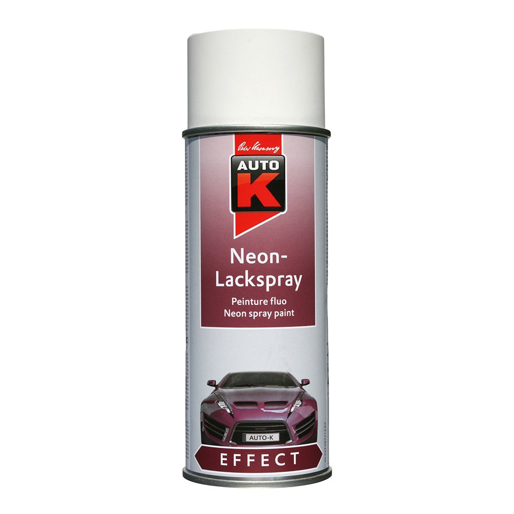 KWASNY 233 092 AUTO-K EFFECT Neon-Lackspray Grundierung Weiß Matt 400ml von AUTO-K