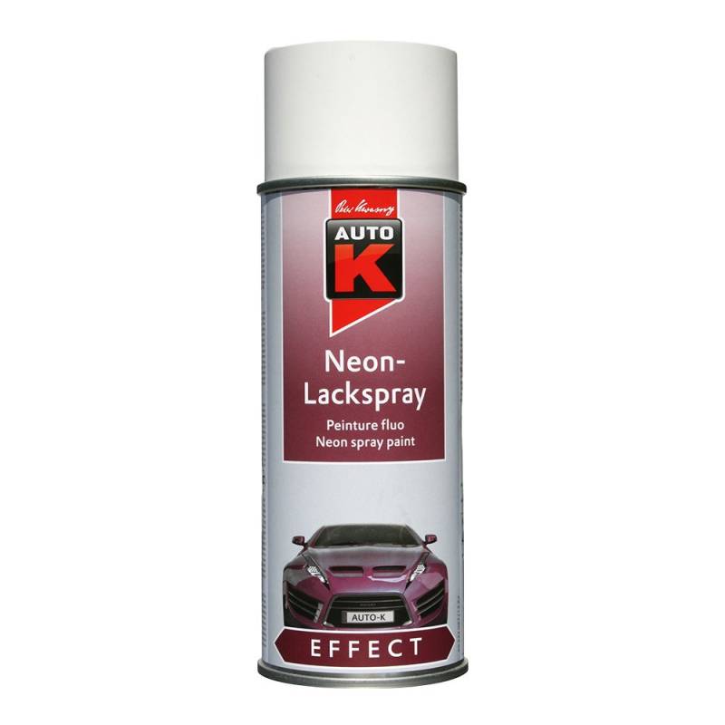 KWASNY 233 092 AUTO-K EFFECT Neon-Lackspray Grundierung Weiß Matt 400ml von AUTO-K