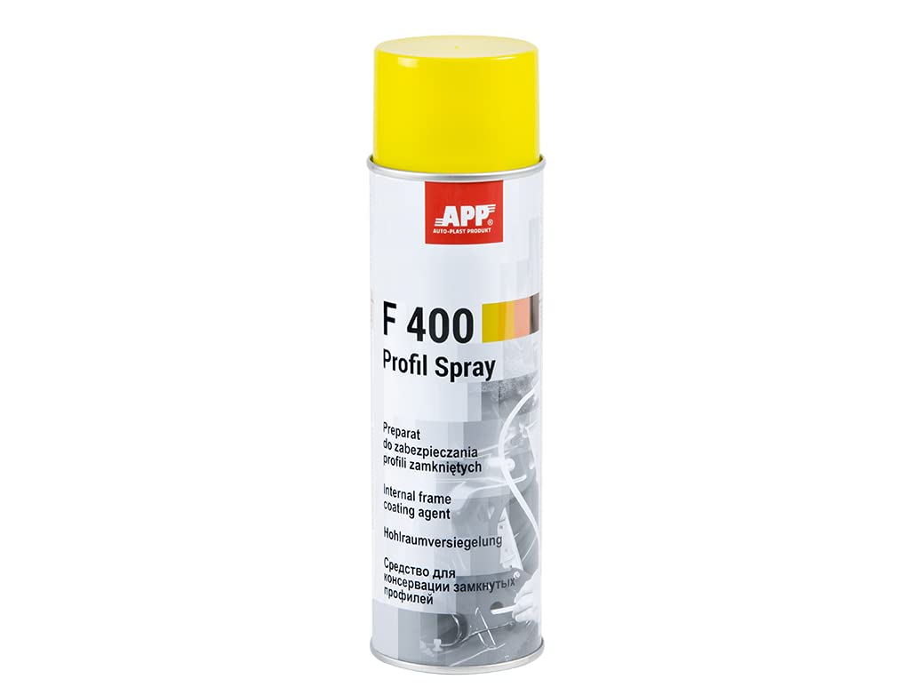 APP F400 Profil Spray Unterbodenschutz Spray für Auto mit Sonde | Hohlraumversiegelung | bernsteinfarben | 500 ml von AUTO-PLAST PRODUKT
