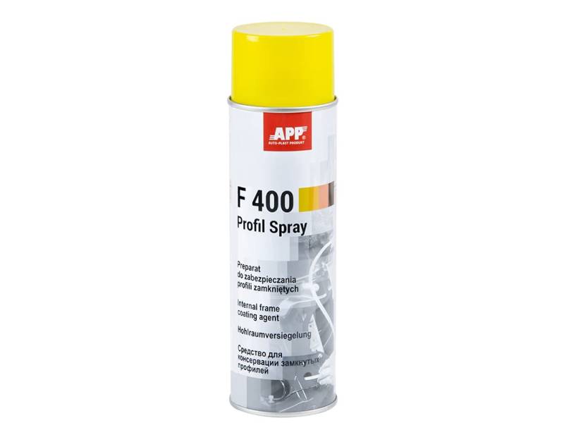 APP F400 Profil Spray Unterbodenschutz Spray für Auto mit Sonde | Hohlraumversiegelung | bernsteinfarben | 500 ml von AUTO-PLAST PRODUKT