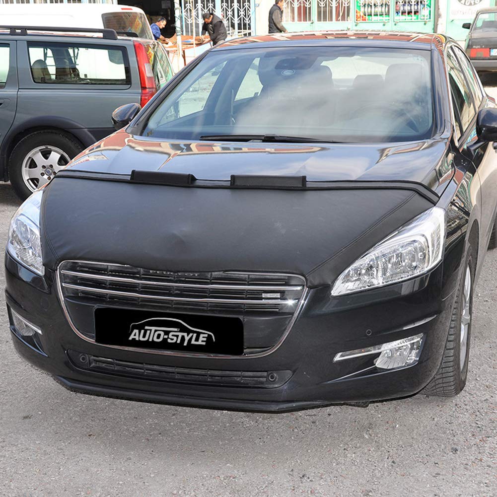 AUTO-STYLE Motorhauben Steinschlagschutz kompatibel mit Peugeot 508 2011- Schwarz von AUTO-STYLE