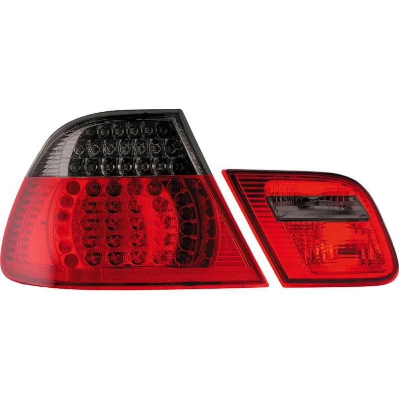 AUTO-STYLE Satz LED Heckleuchten kompatibel mit BMW 3er E46 Coupe 1999-2003 - Rot/Smoke von AUTO-STYLE