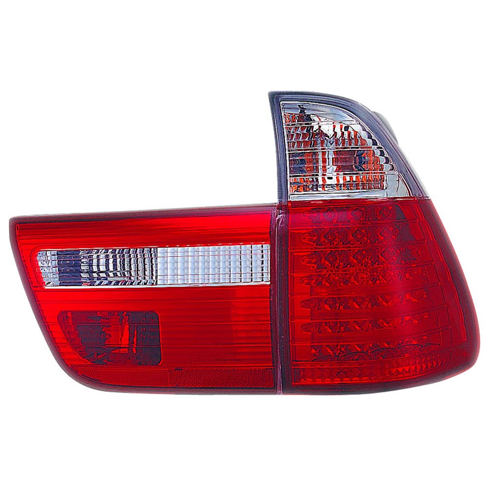 AUTO-STYLE Satz LED Heckleuchten kompatibel mit BMW X5 E53 2000-2002 - Rot/Klar von AUTO-STYLE