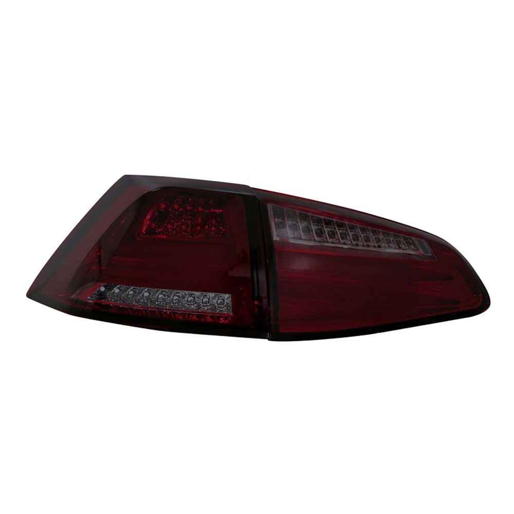 AUTO-STYLE Satz LED Heckleuchten kompatibel mit Volkswagen Golf VII 3/5-türig 2012-2017 - Rot/Smoke von AUTO-STYLE