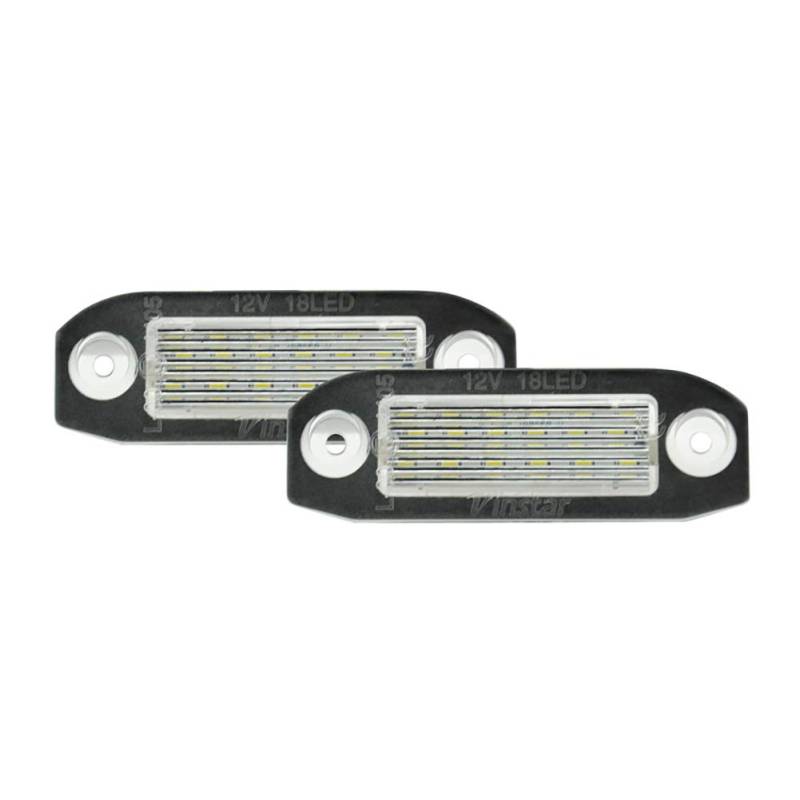 AUTO-STYLE Satz LED Nummerschildbeleuchtung kompatibel mit Volvo diverse Modelle, schwarz von AUTO-STYLE