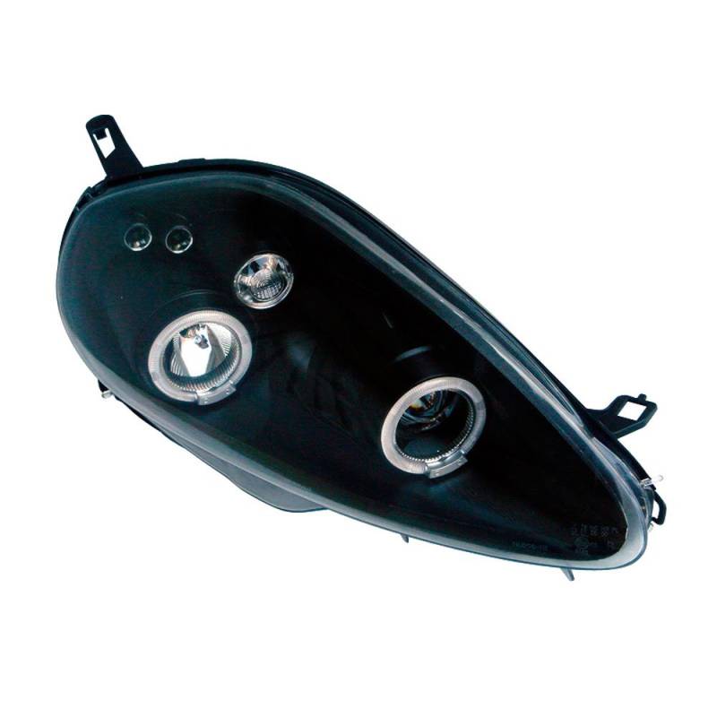 AUTO-STYLE Satz Scheinwerfer kompatibel mit Fiat Grande Punto 2005-2008 - Schwarz - inkl. Standlichtringen von AUTO-STYLE