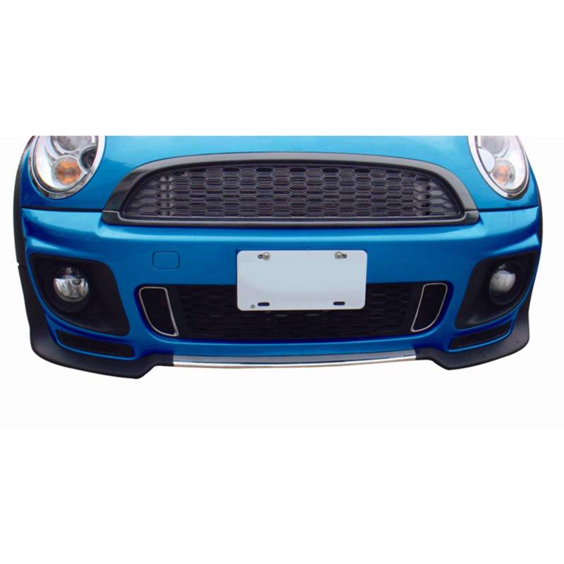 AUTO-STYLE Schwarze Front Grill kompatibel mit BMW New Mini R55/R56/R57/R58/R59 2006-2014 (3-teilig) von AUTO-STYLE