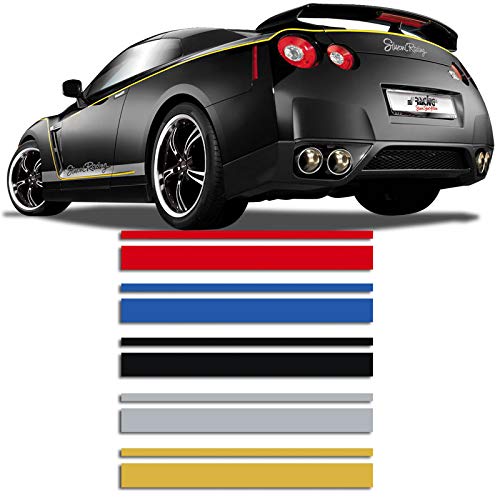 AUTO-STYLE Universelle selbstklebende Pin-Stripe AutoStripe Cool350 - Blau - 2+3mm x 975cm von AUTO-STYLE