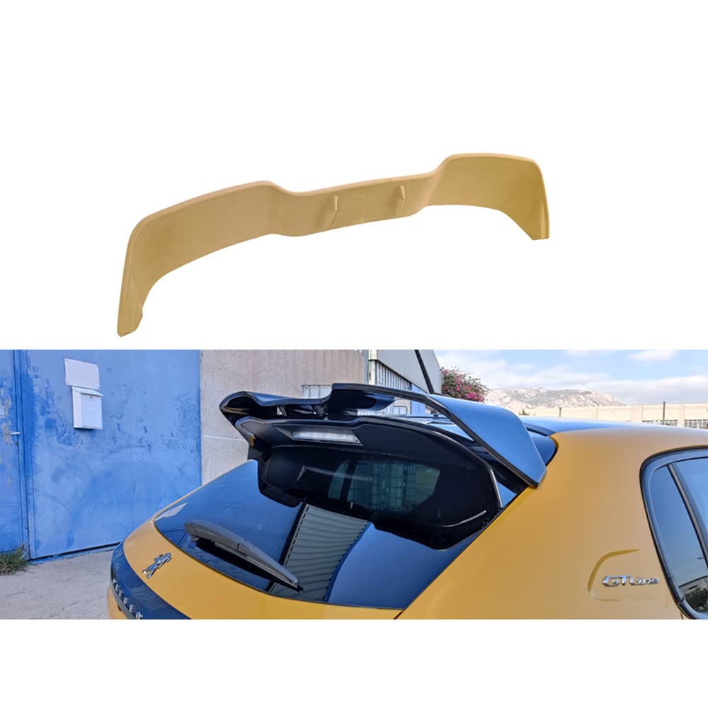 Motordrome Dachspoiler A/484 für Peugeot 208 II GT 5-türer 2019-, PU, Unlackiert, Schwarz von AUTO-STYLE