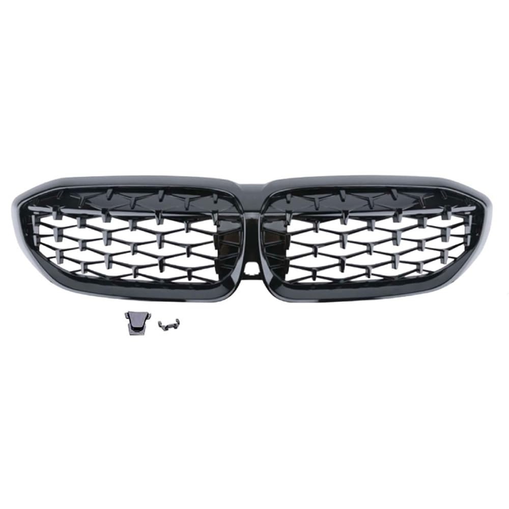 Glänzend Schwarze 'Diamond Typ' FrontGrill kompatibel mit BMW 3er G20/G21 2019- exkl. LCI von AUTO-STYLE