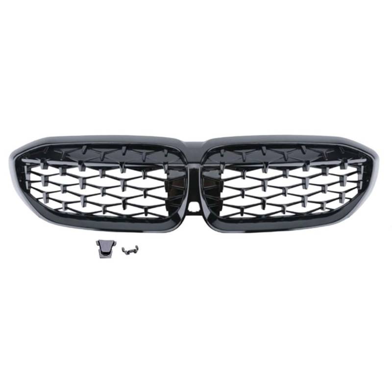 Glänzend Schwarze 'Diamond Typ' FrontGrill kompatibel mit BMW 3er G20/G21 2019- exkl. LCI von AUTO-STYLE