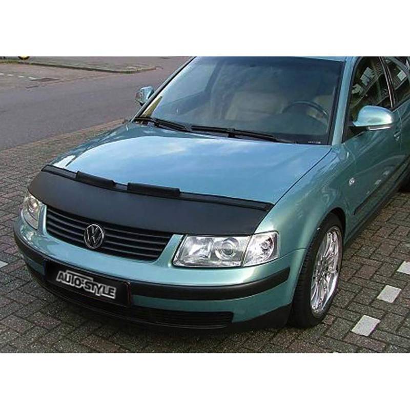 Motorhauben Steinschlagschutz kompatibel mit Volkswagen Passat 3B 1997-2000 Schwarz von AUTO-STYLE