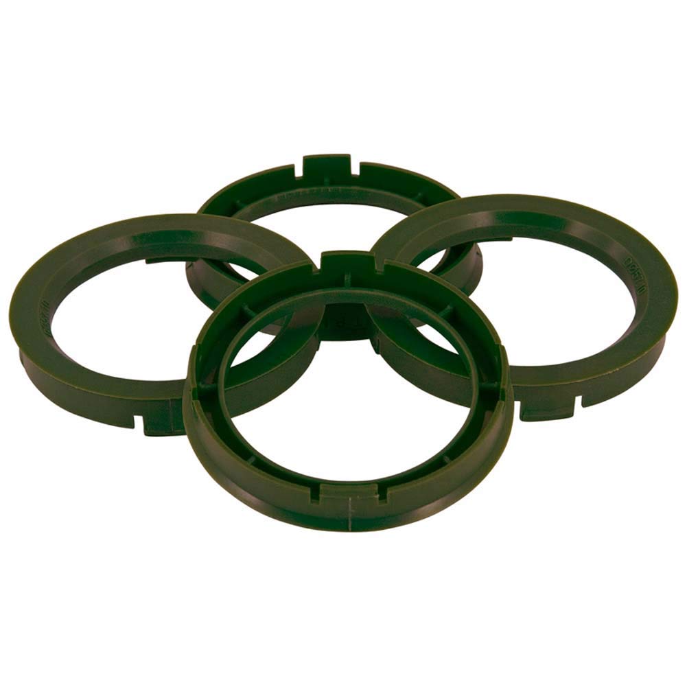 Satz TPI Rad-Zentrierringen - 67.1->65.1mm - Olive Grün von AUTO-STYLE