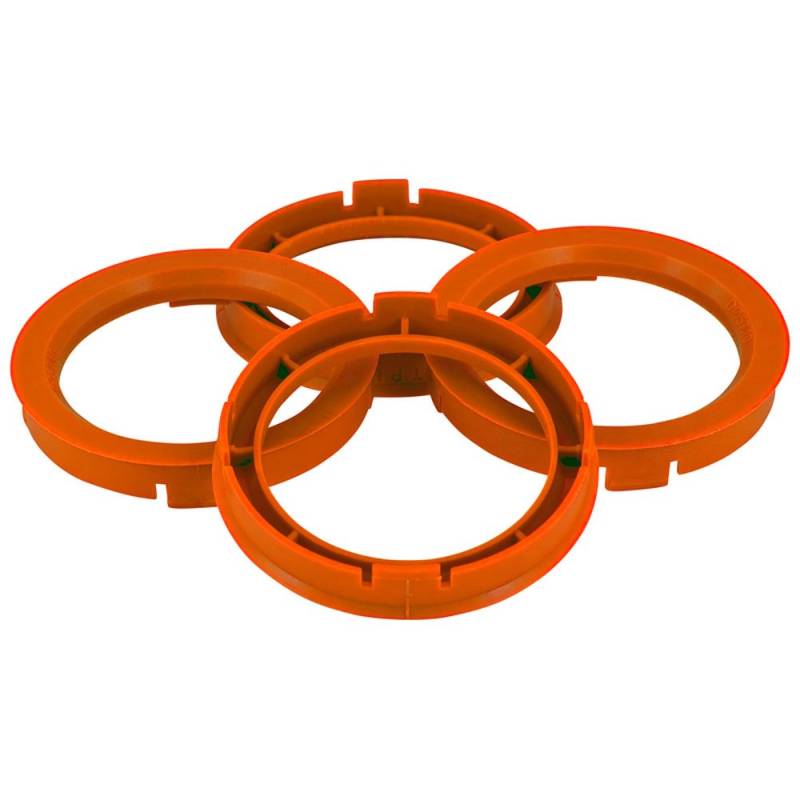 TPI BX6916710-4 Rad-Zentrierring-Set, 69,1 -> 67,1 mm, Orange von AUTO-STYLE