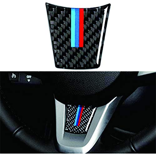 AUTO-spro Karbonfaser-Modifikation Auto-Innenaufkleber Lenkrad M Streifen Emblem für E89 Z4 2009–2015 von AUTO-spro