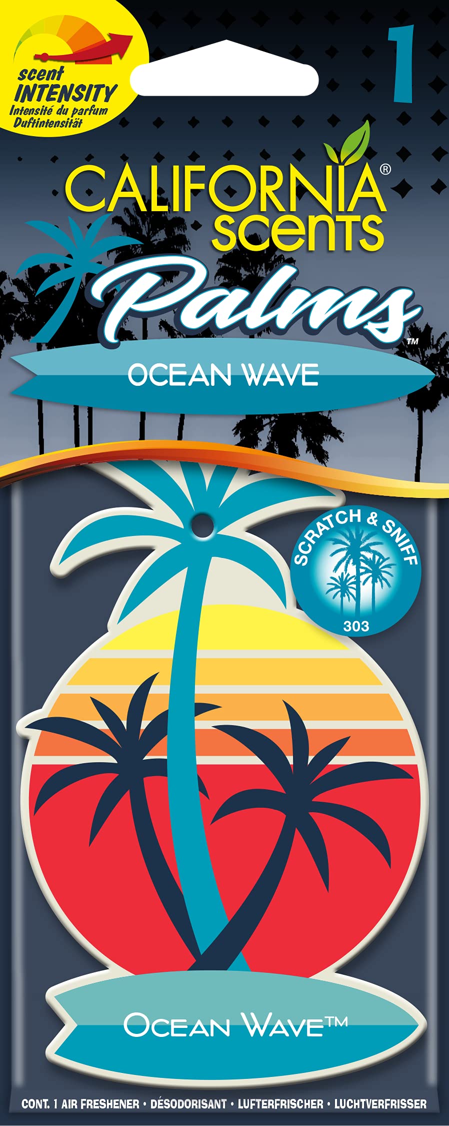 California Scents Palms Lufterfrischer Ocean Wave, 1 Stück von California Scents