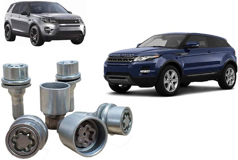 4 Radmuttern mit Gewinde M14 x 1,5 + Schlüssel für EVOQUE 2011> - Discovery Sport 2011> von AUTOFORNITURE ITALIA