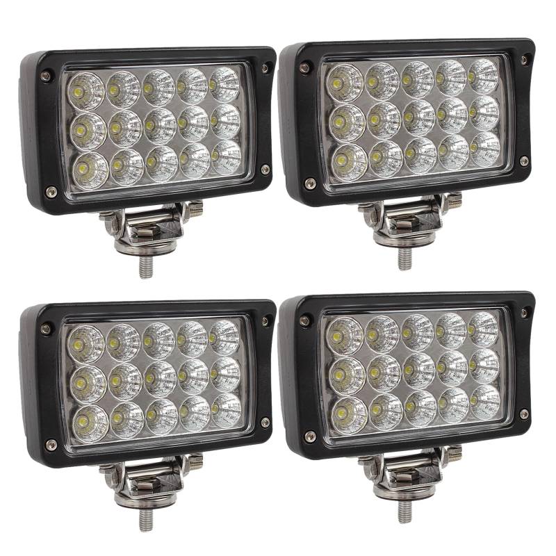 AUTOJARE 4 Stück LED Arbeitsscheinwerfer 45W Scheinwerfer IP67 Rückfahrscheinwerfer 4275LM Zusatzscheinwerfer 3000-6500K für SUV, ATV, UTV, LKW, Auto von AUTOJARE