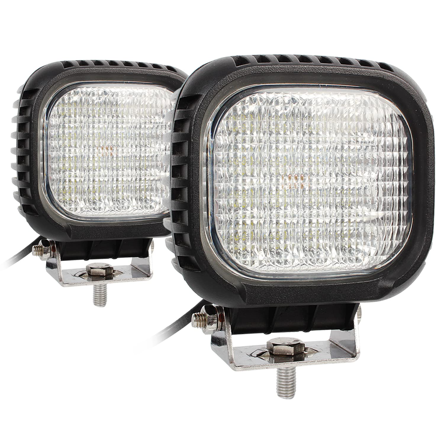 AUTOJARE 48W LED Arbeitsscheinwerfer 12V 24V Zusatzscheinwerfer Fernscheinwerfer Offroad Scheinwerfer Motorrad Flutlicht für Traktor Bagger offroad SUV ATV UTE UTV von AUTOJARE