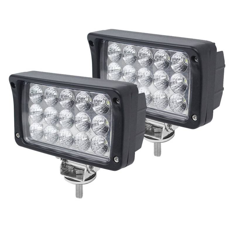 AUTOJARE LED Scheinwerfer 45W Flutlicht Rückfahrscheinwerfer IP67 Wasserdicht Arbeitsscheinwerfer 12V 24V (2pcs) von AUTOJARE