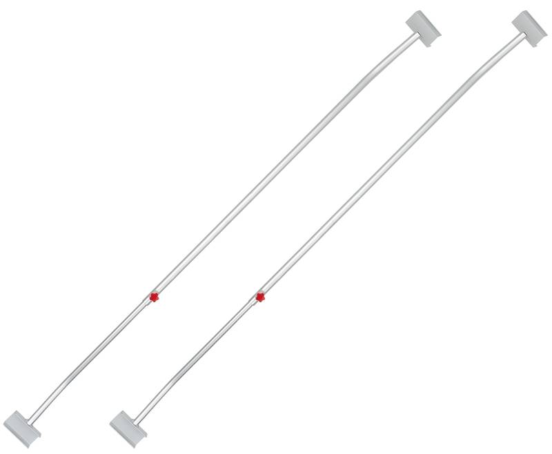 2 x Anhänger Flachplanenbügel Aluminium verstellbar 108-146 cm mit Knaufschraube Alu-Bügel für Anhängerplane Planenstütze von AUTOLIGHT 24