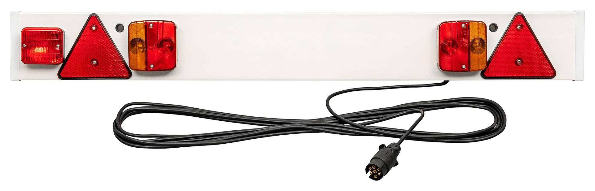 AUTOLIGHT 24 I PKW Anhänger Lichtleiste 7-polig Stecker 116x14cm 12 Volt mit 6m Kabel Anhängerbeleuchtung Beleuchtungsbalken Beleuchtungstafel Nebelschlussleuchte Rückleuchten von AUTOLIGHT 24