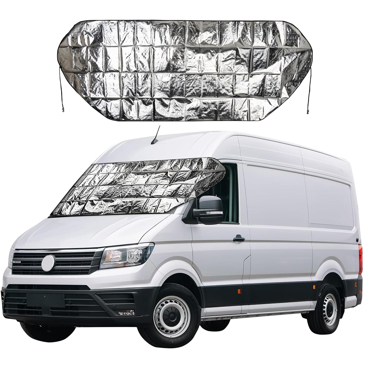 Frontscheibenabdeckung Winterabdeckung Sonnenschutz XL 250x100 cm Wohnmobil Transporter von AUTOLIGHT 24