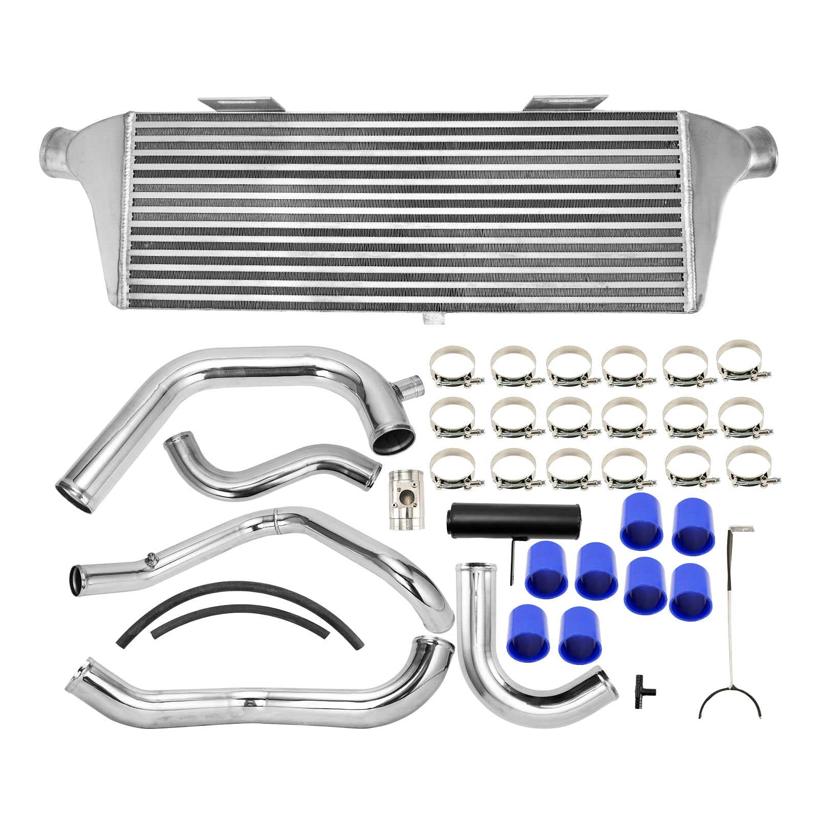 AUTOSITY 92,9 x 39 x 30 cm Turbo-Ladeluftkühler-Set mit Ladeluftkühler, Aluminium, passend für WRX STi 02-07 EJ20 EJ25 von AUTOSITY