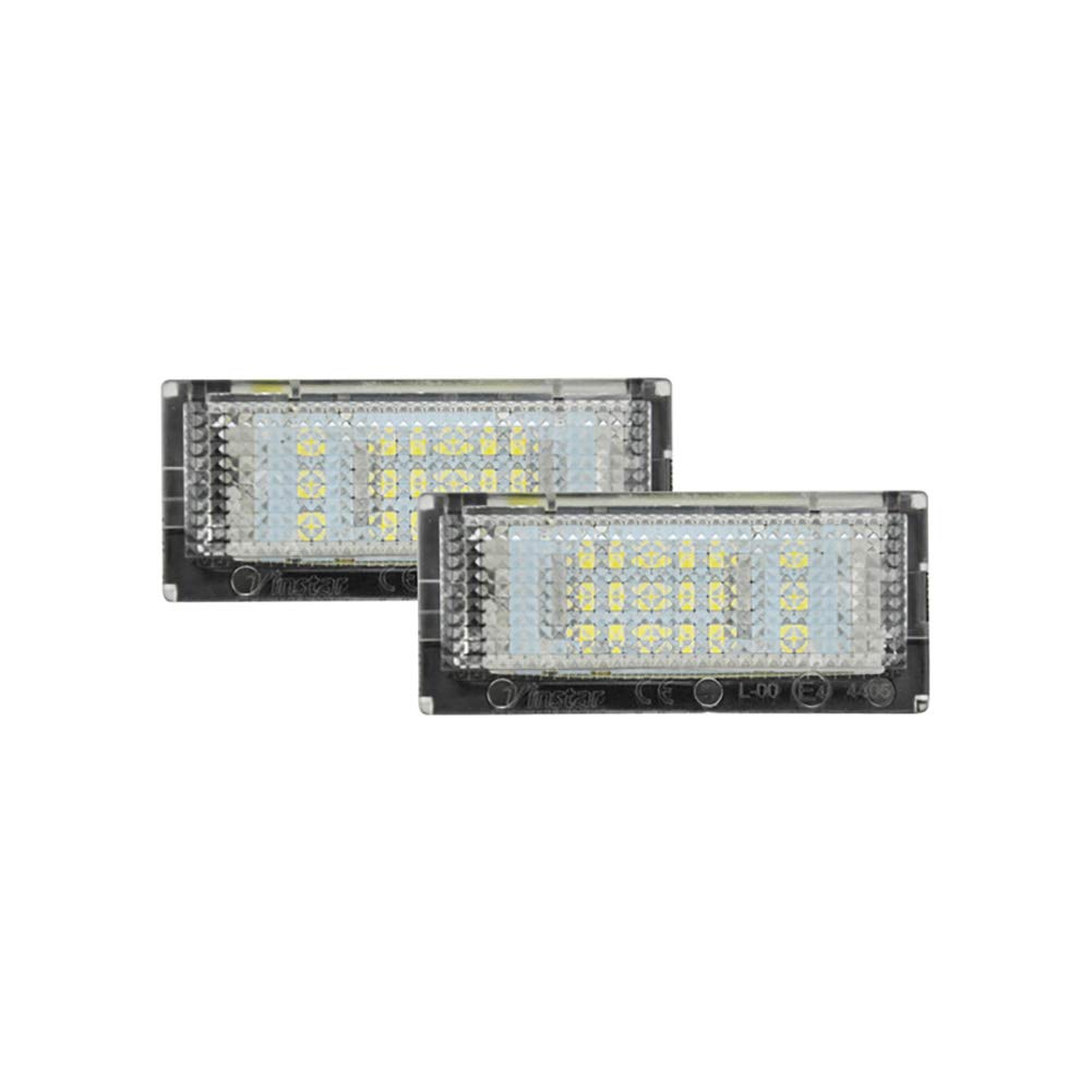 AUTO-STYLE Satz LED Nummerschildbeleuchtung kompatibel mit BMW 3er E46 Limousine/Touring 1998-2005 von AUTO-STYLE