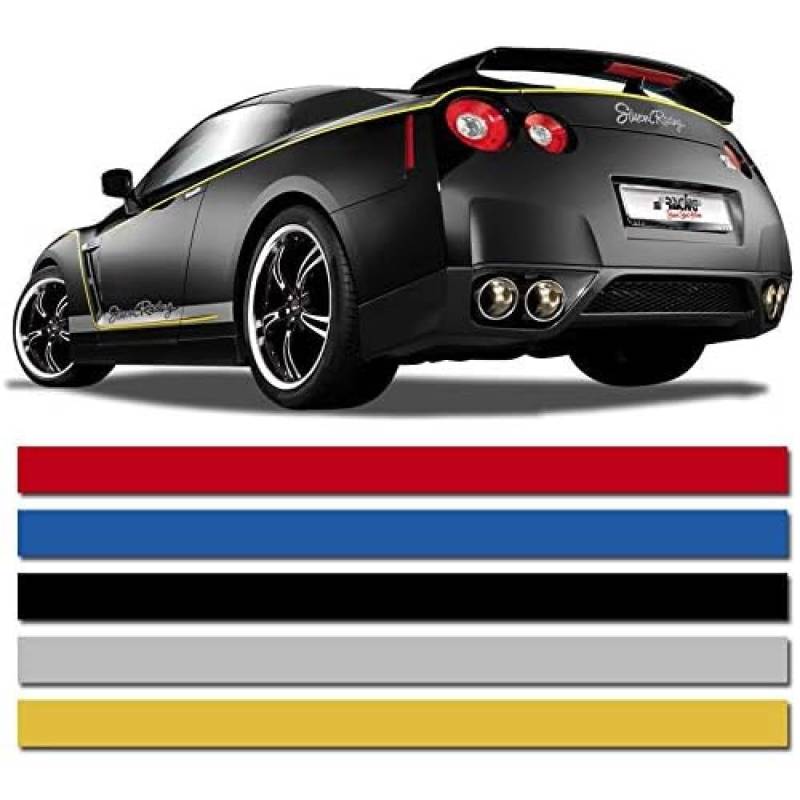 AUTO-STYLE Universelle selbstklebende Pin-Stripe AutoStripe Cool200 - Rot - 6,5mm x 975cm von AUTO-STYLE