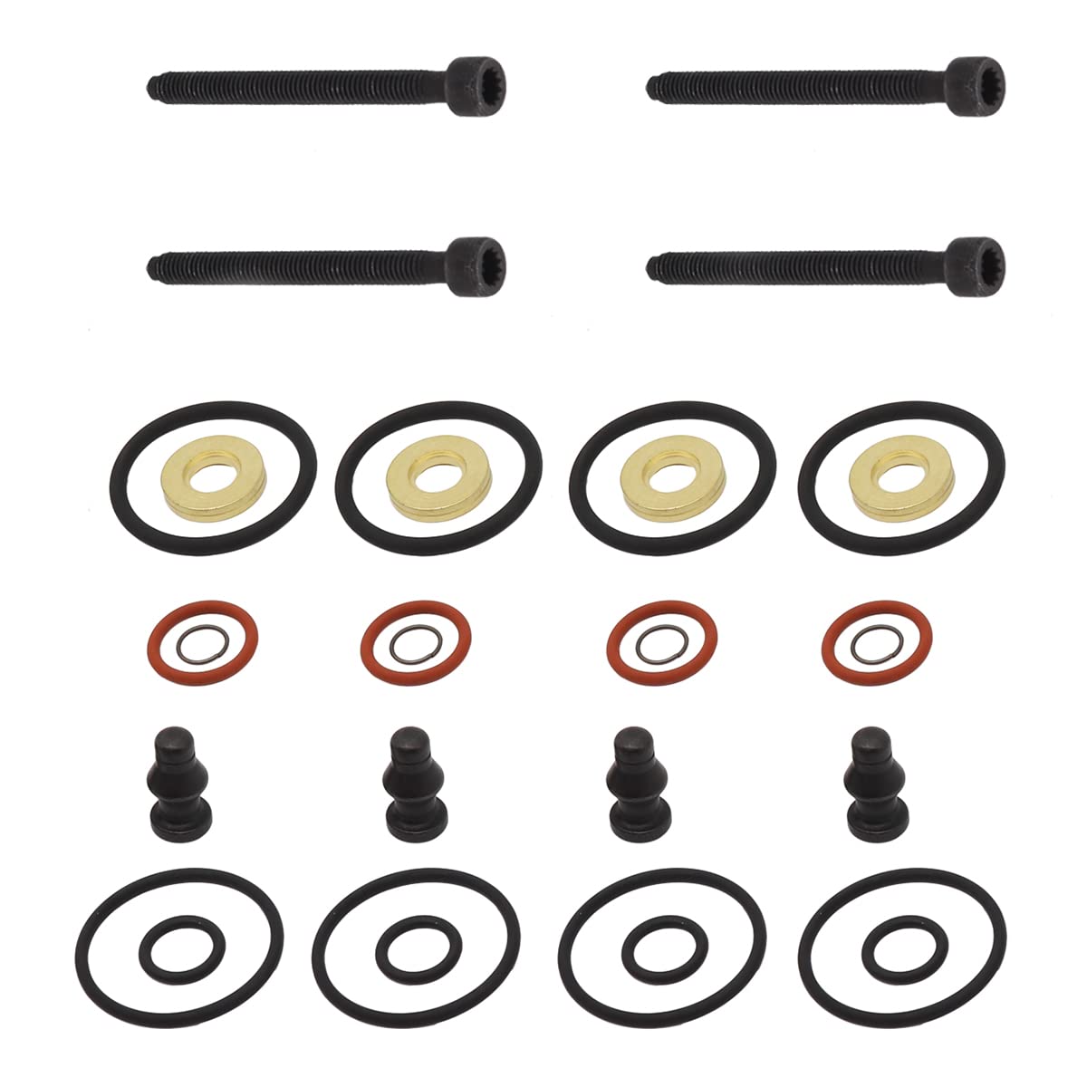 4x Pumpe - Düse - Dichtungssatz für VW AUDI 1417010997 TDI +Für VW Dehnschrauben Repsatz Einspritzdüsen Hochwertige Dichtungssätze von AUTOXBERT