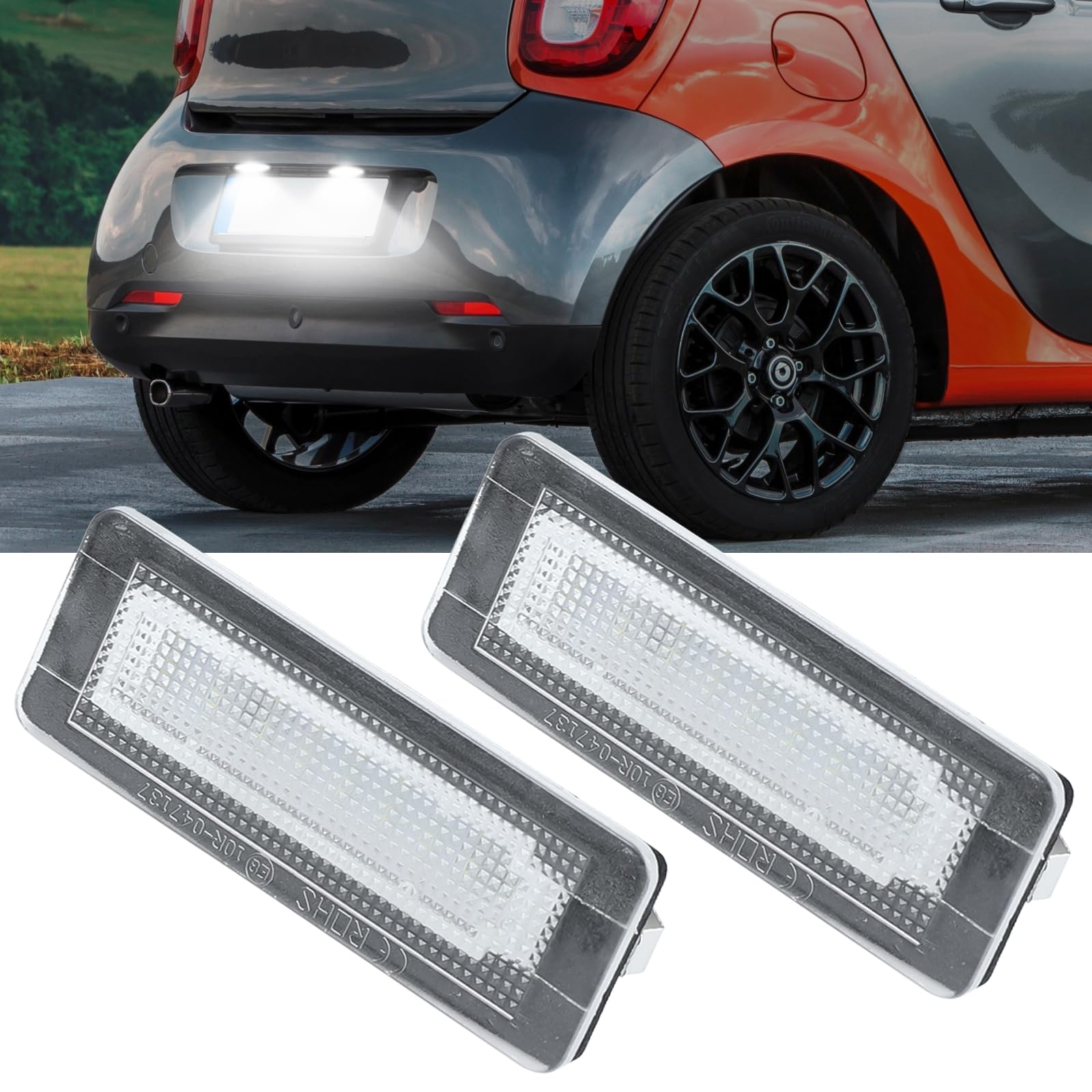 AUTOXBERT 2 x LED Kennzeichenbeleuchtung Für Mercedes Benz Smart Fortwo W451 W450 Direkter Ersatz ohne Fehler LED Nummernschildbeleuchtung von AUTOXBERT