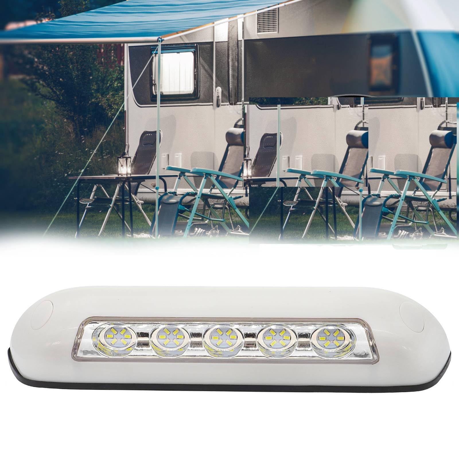 AUTOXBERT LED Vorzeltleuchte RV Wohnmobil Lichte 12V Wasserdicht Vordach Markise Lichter, 30LEDs Lampe Perlen, Weißes für Marine LKWs Wohnwagen Van Camper Boot von AUTOXBERT