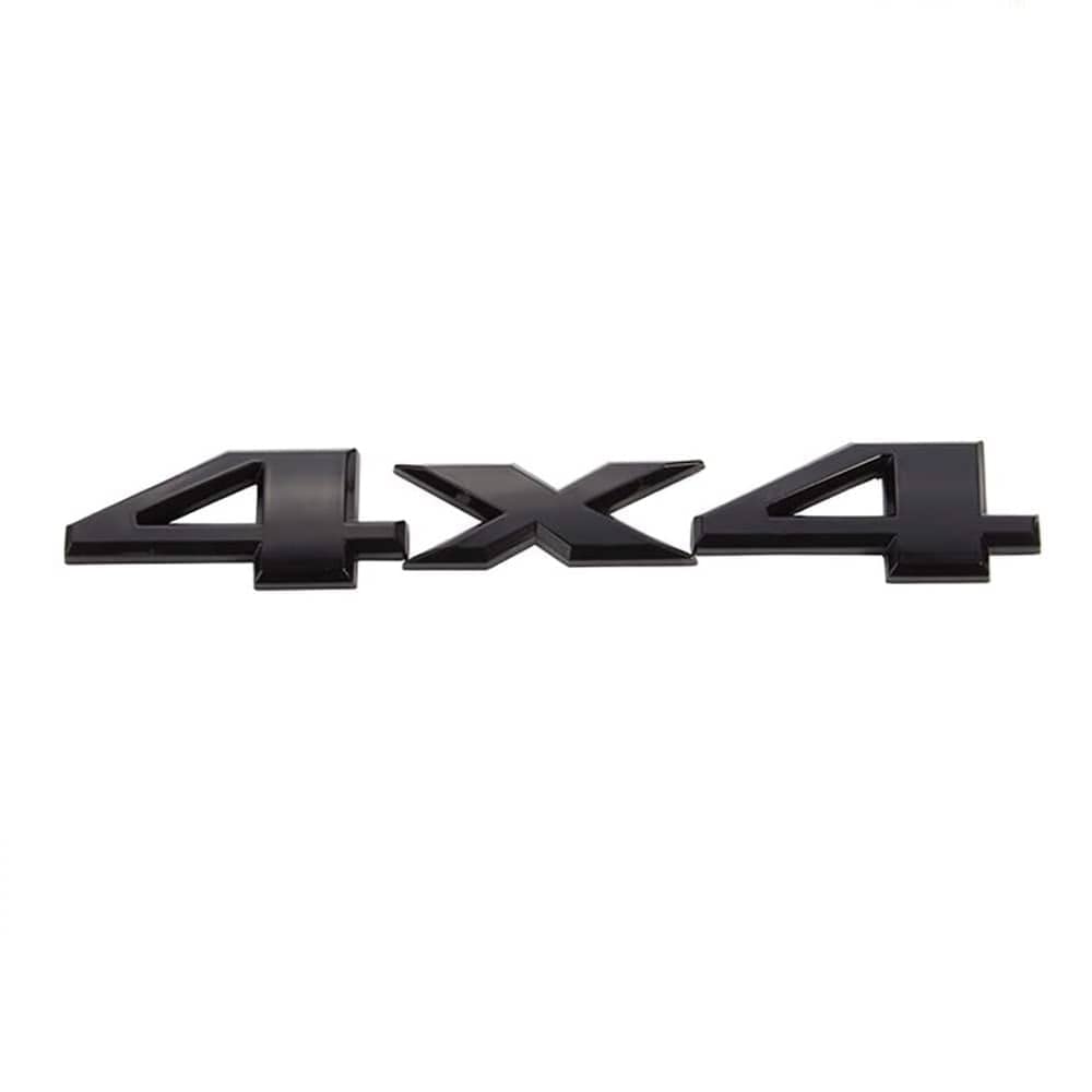 AUTOZOCO Emblem, selbstklebend, 4 x 4, Metall, Schwarz von AUTOZOCO