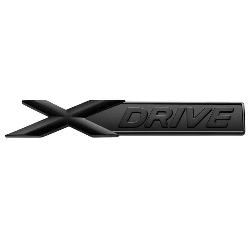 AUTOZOCO XDrive Emblem | X-Drive Emblem | XDrive Emblem | XDrive Sticker | Aufkleber XDrive | Passend für Seitenkotflügel | Kompatibel mit BMW | Material ABS | 96x16mm | Mattschwarz von AUTOZOCO