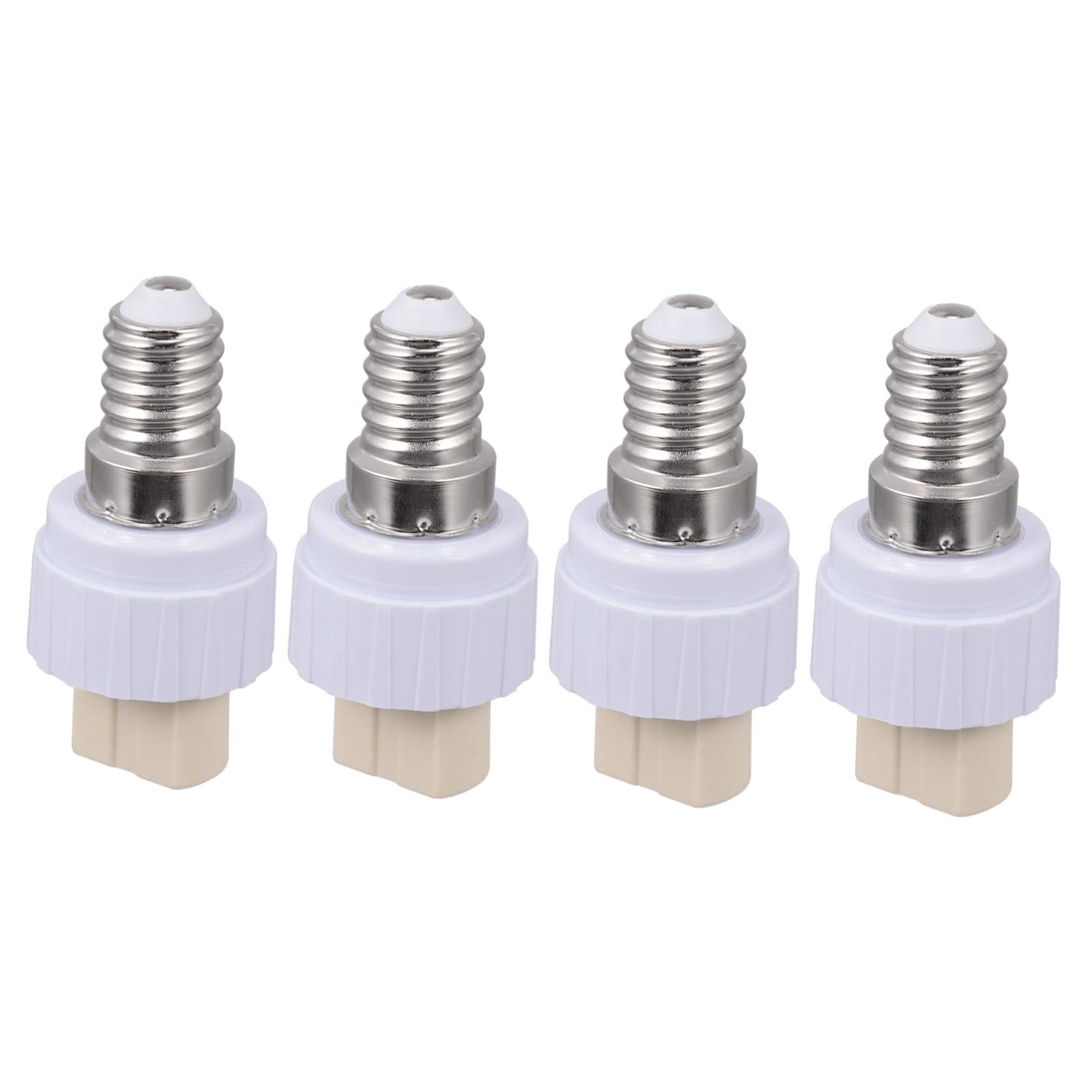 AUTSUPPL 4 Stück Lampenadapter E14 Zu G9 Lampensockel Konverter Lampenfassung Adapter Hochwertiger Kunststoff Einfach Zu Installieren Ideal Für LED Und Halogenlampen von AUTSUPPL