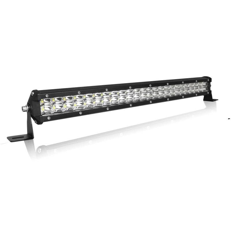 AUXTINGS 20 Zoll LED Zusatzscheinwerfer Bar,50cm 144W Lightbar 9600lm Schlank Doppelreihe LED Arbeitsscheinwerfer 12V 24V Scheinwerfer IP67 Wasserdicht für Offroad Trecker Bagger SUV, UTV, ATV von AUXTINGS