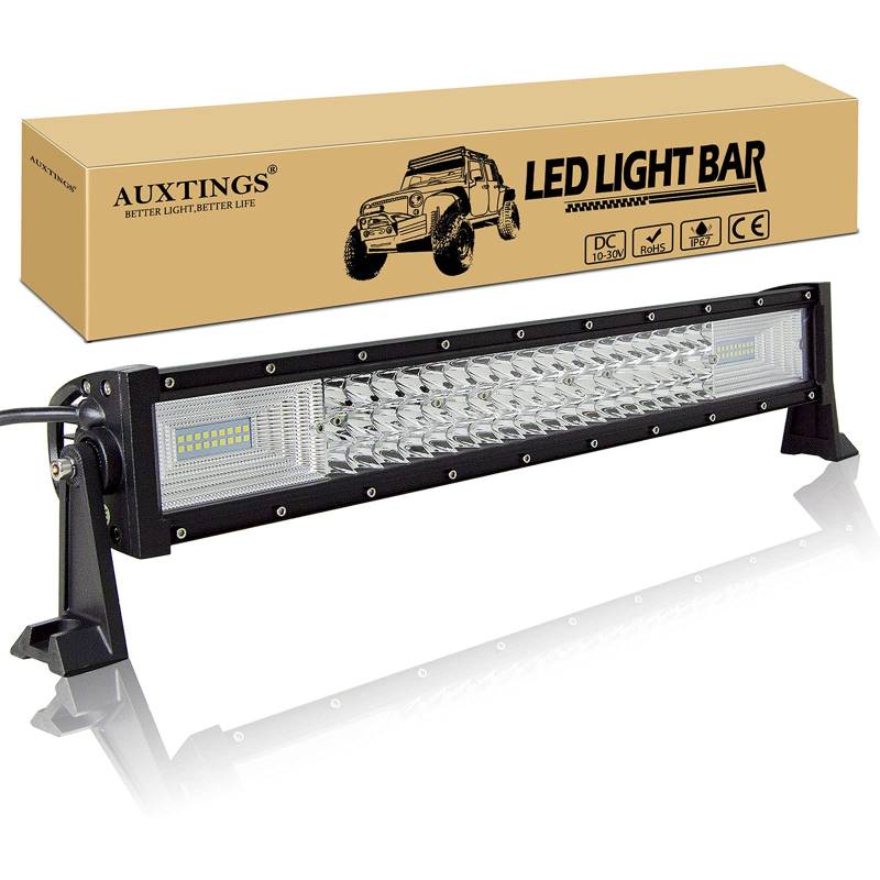 AUXTINGS 324w dreireihige 7d led light bar punkt-flut-combo gerade off-road-fahren lichter 22 inch Triple Row 324W Combo von AUXTINGS