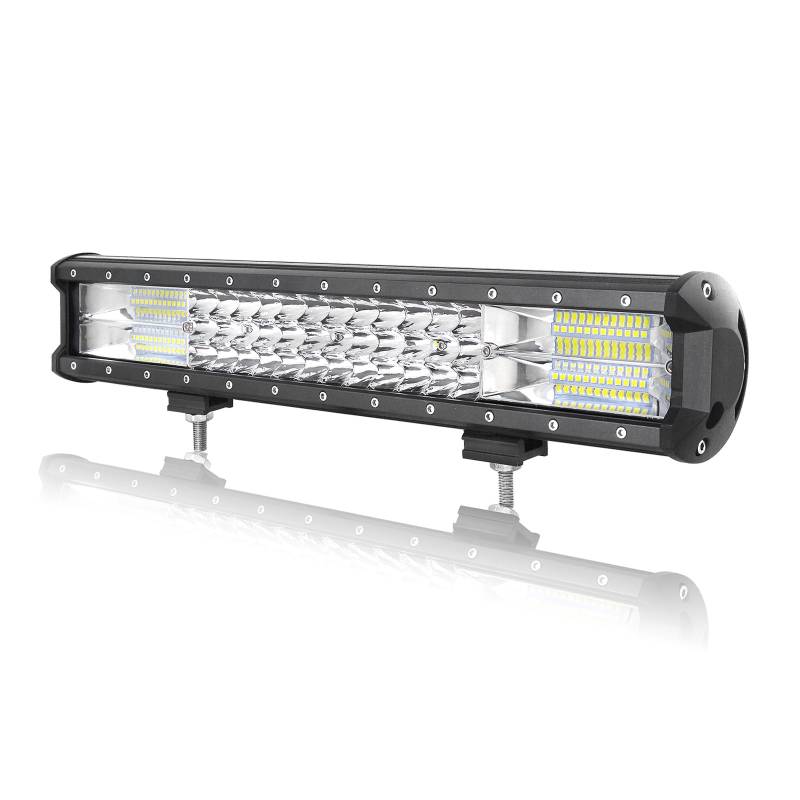 AUXTINGS 18 Zoll 252W dreireihiger LED Arbeitslicht Bar Autoscheinwerfer Offroad Flutlicht Scheinwerfer 6000K imprägniern IP67 Arbeits-Licht 12V 24V von AUXTINGS