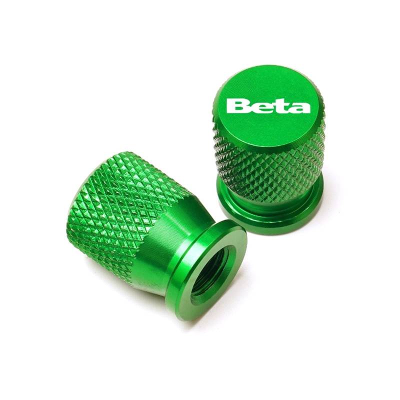 Motorrad-Ventilkernkappe Für Beta Evo 250 300 80 Junior Senior RR 125 200 350 Motorradzubehör Radreifen Ventilkappen Luftdichte Abdeckungen(Green) von AUytcin